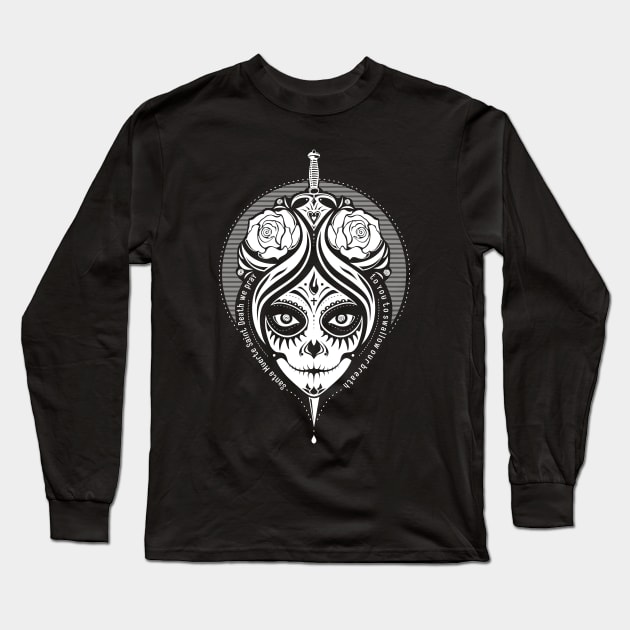 La Catrina / Santa Muerte Long Sleeve T-Shirt by mr.Lenny Loves ...